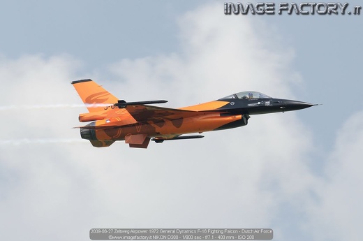 2009-06-27 Zeltweg Airpower 1972 General Dynamics F-16 Fighting Falcon - Dutch Air Force